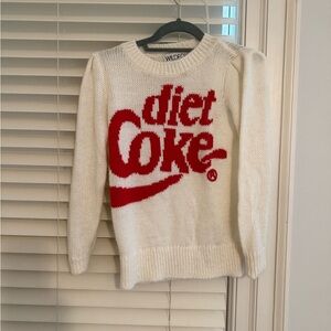 Wildfox White and Red Diet Coke Sweater